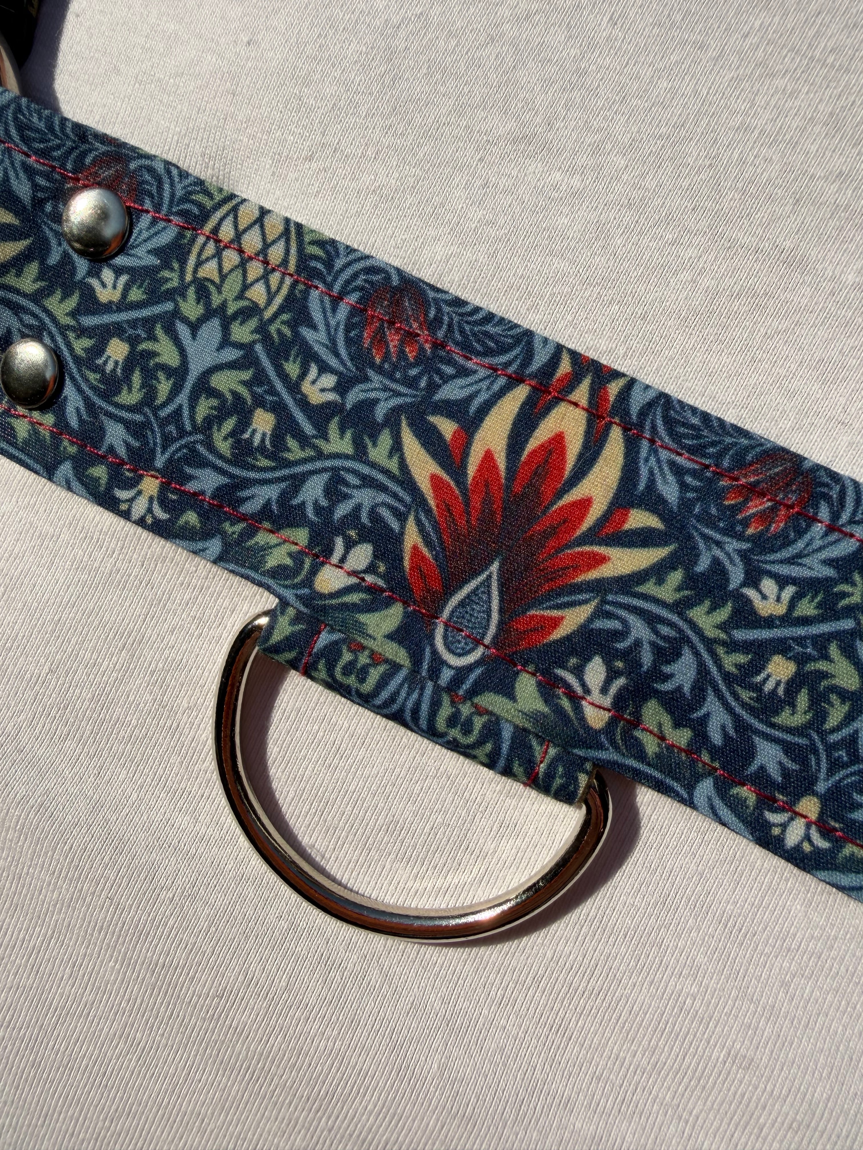 H Harness — Snakeshead in Blue (William Morris)
