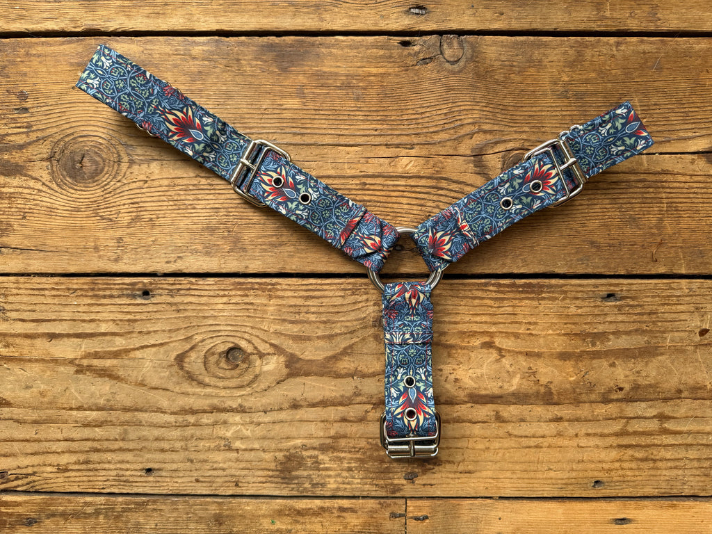 Y Harness — Snakeshead in Blue (William Morris)