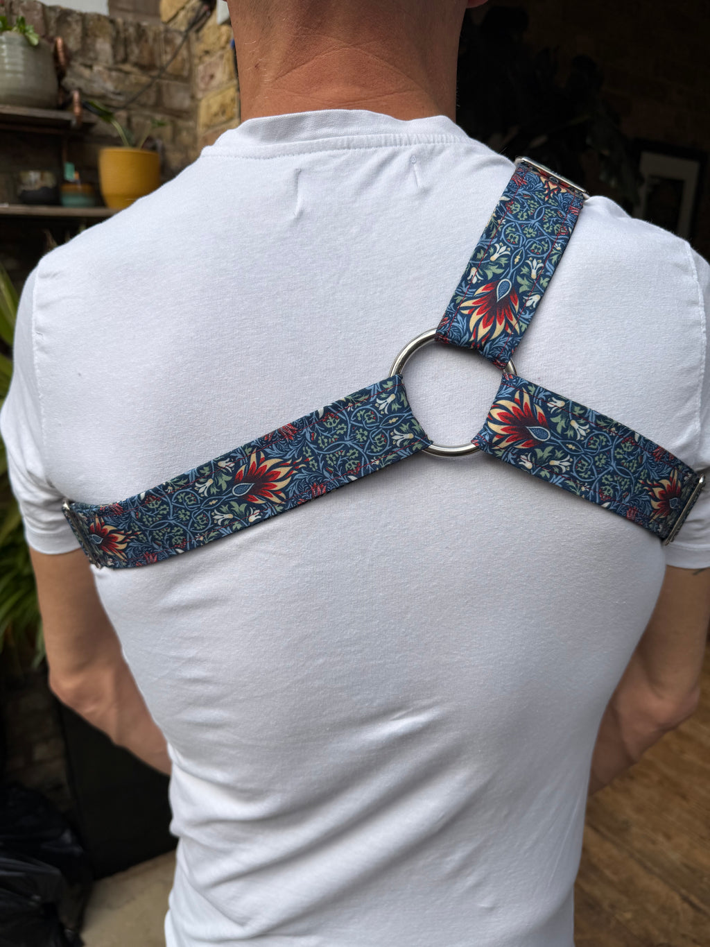 Y Harness — Snakeshead in Blue (William Morris)